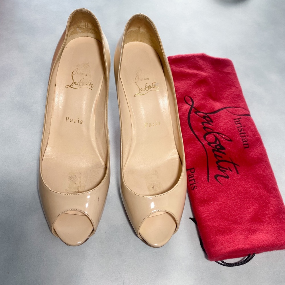 CHRISTIAN LOUBOUTIN Mater Claude 85mm Peep Toe Pumps